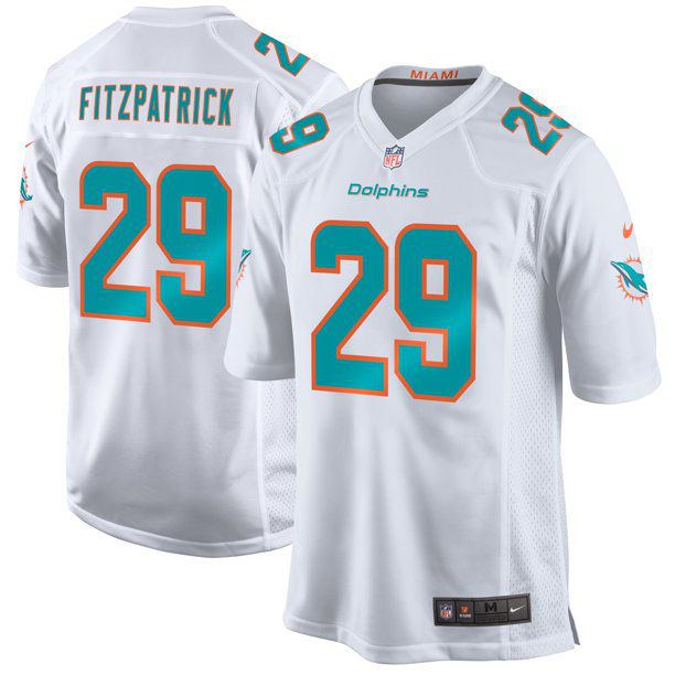 Men Miami Dolphins 29 Minkah Fitzpatrick Nike White Game NFL Jersey